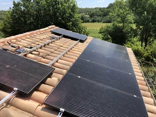 Chantier photovoltaique 3kWc autoconsommation Monteils SAS HIGOU ENR