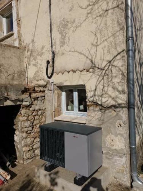 remplacement chaudiere viessmann vitocal Higou